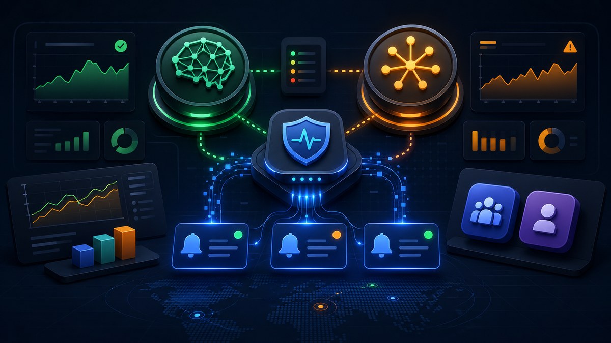 ChatGPT and Claude status monitoring alert illustration