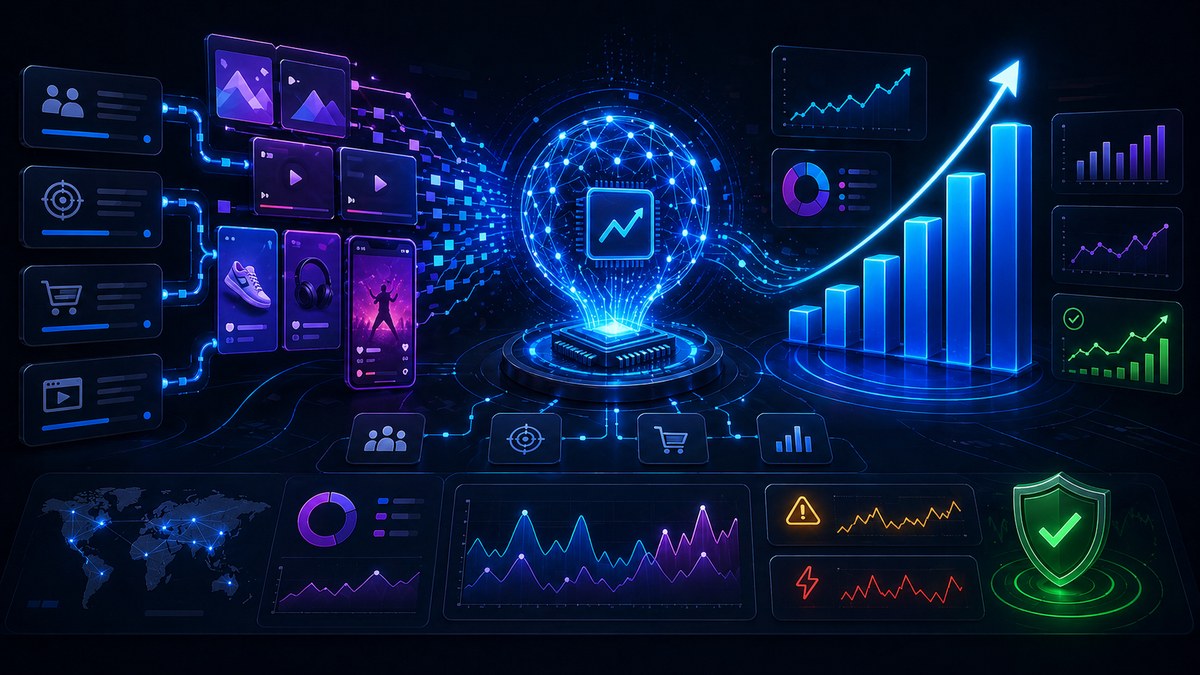 Meta Q3 2025 AI campaign growth illustration