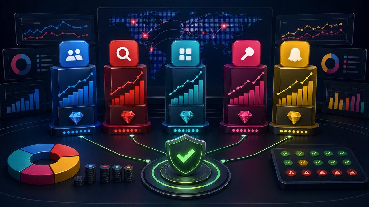 Advertising platform comparison and reliability strategy illustration